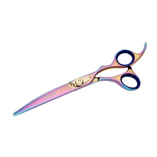 STAINLESS STEEL GEIB KISS GOLD RAINBOW GROOMING SHEARS - Image 3