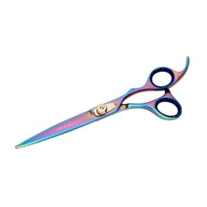 STAINLESS STEEL GEIB KISS GOLD RAINBOW GROOMING SHEARS