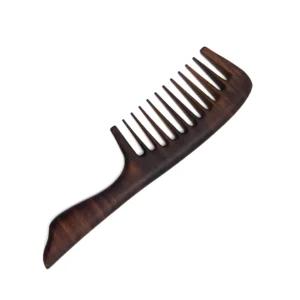 Wide tooth curly hair walnut comb – Wood Comb- Handmade Comb- Healthy Hair- Seamless Wood Comb- Natural Wood- Anti Static Comb – For Her