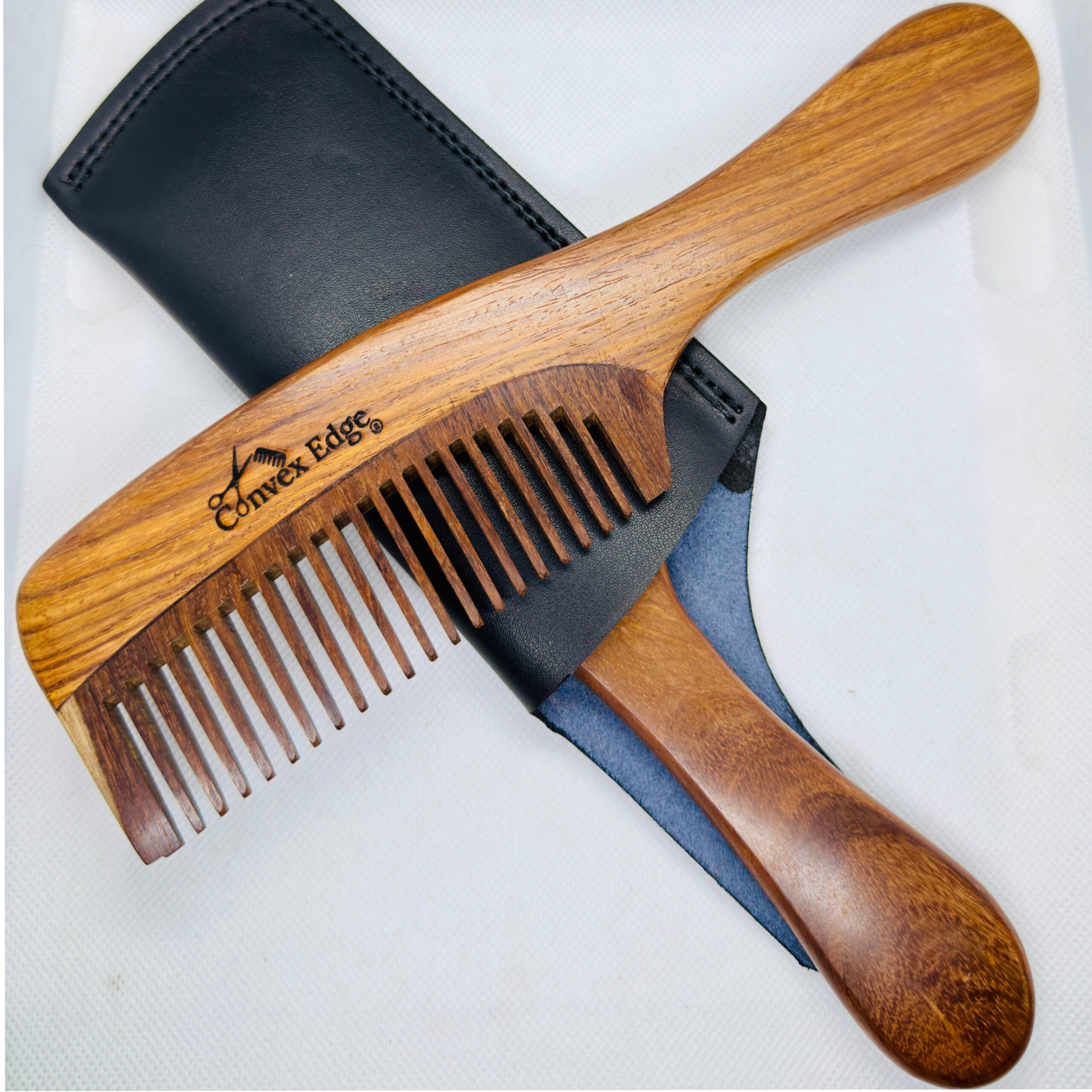 Handmade Pair Wooden Comb – Natural Rose Wood Hair Comb – Anti-Static, Eco-Friendly Comb for Men and Women – Hair Growth & Scalp Care