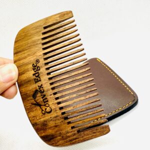 Premium Pocket Wood Beard Comb – Anti-Static & Handmade for Men’s Grooming