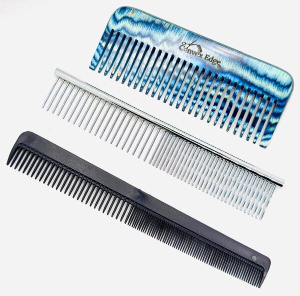 Plastic, Steel & Wood Comb – Strong, Lightweight Hair Comb for Men & Women