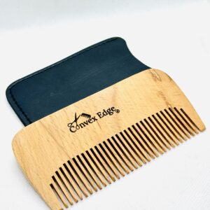 5” Beechwood Beard Comb – Natural Wooden Pocket Comb for Men’s Grooming & Styling
