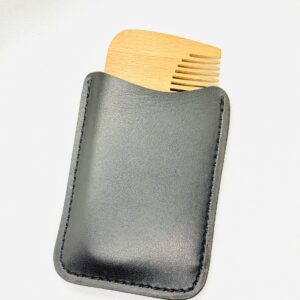 5” Beechwood Beard Comb – Natural Wooden Pocket Comb for Men’s Grooming & Styling