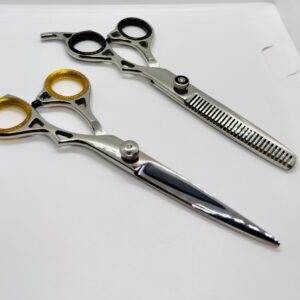 Professional 6” Barber Shears – Premium 440C Stainless Steel Hair Cutting Scissors