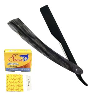 Premium Pakawood Straight Razor – Classic Cut Throat Shaving Blade for Men