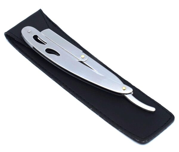 Professional Steel Barber Razor – Reusable Straight Razor for Men’s Shaving & Beard Styling
