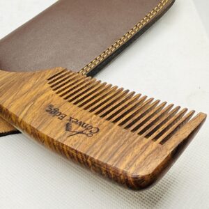 Premium Rosewood Comb 7” – Wide & Fine Teeth, Anti-Static Wooden Comb for Men & Women