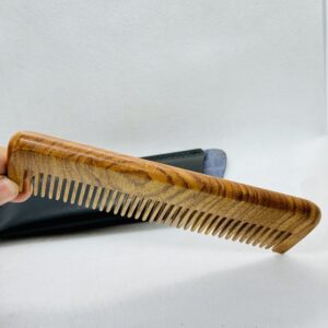 6” Neem Wood Comb for Women – Natural Anti-Dandruff Comb for Healthy Hair & Scalp