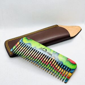 Pocket-Size 5” Wooden Comb – Premium Pakawood for Hair & Beard Care