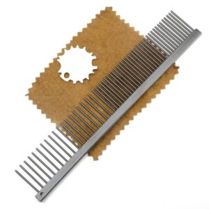 Steel Comb for Pet Hair – Durable Stainless Steel Grooming Comb for Dogs & Cats – Detangling & Dematting Tool with Fine & Wide Teeth